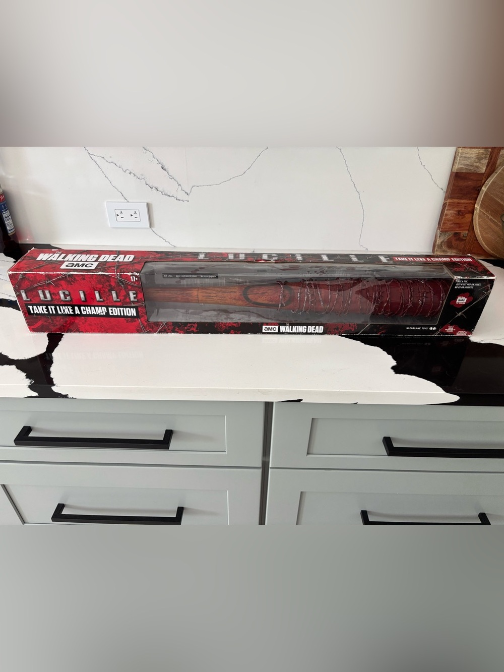 The Walking Dead Lucille Replica Bat - Taking It Like a Champ Edition